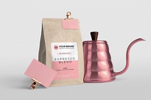 Coffee Label Template | Editable Coffee Packaging Label | Canva Label Design for Small Business | Printable Coffee Sticker - Etsy.de