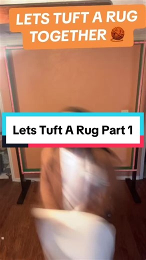 Lets make a rug together part 1 #tufting #rugmaking #tuft #tuftingrugs #art #rugart #aesthetic #funkyfloorz