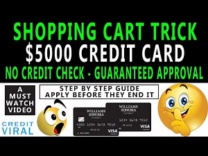 Secret Shopping Cart Trick Credit Card | No Credit Check Needed | Guaranteed Approval