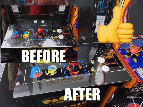 Restoring the control panel on my Arcade1Up Pac-Man cabinet