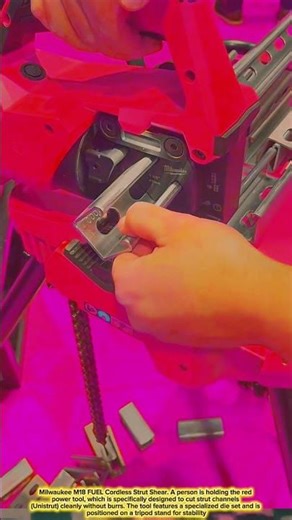 Milwaukee Strut Shear: Cutting Metal Channels Fast Clean Precise #tool #tools #innovation