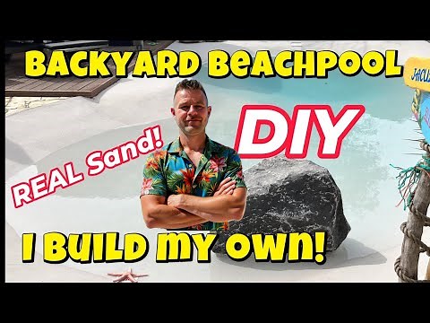 Quartz Zand BEACHPOOL MAKING OF VIDEO! 1e in NEDERLAND! #diy #naturalpool #backyard here’s how we do