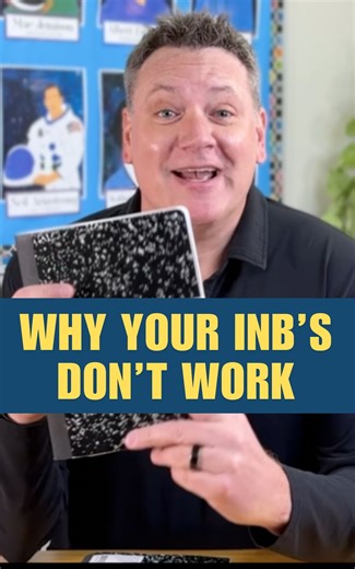 Chris Kesler 🔬Science Lessons on Instagram: "You know why your notebooks don't work? You're not using them enough. If notebooks only come out once a week, students never see them as important. I made one rule: notebooks get used every single class period, even if it's just for two minutes. Some days it was a full paragraph, other days just a quick diagram, but notebooks were always in play. Students opened them when class started and kept them out until the bell rang, and they stopped seeing th