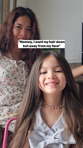 "Hair down but out of her face" hairstyle tutorial