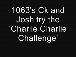 294K views · 1.2K reactions | The latest latest craze to take over the internet has people trying to summon a Mexican demon called Charlie using an Ouija-board-style ritual. It's called the #charliecharliechallenge.. we thought we'd give it a go. | Star 106.3 Townsville | Facebook