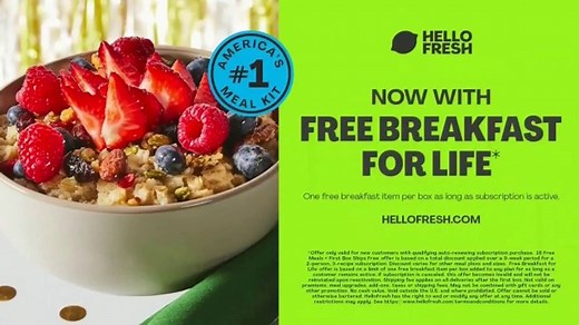 HelloFresh TV Spot, 'Free Breakfast For Life'