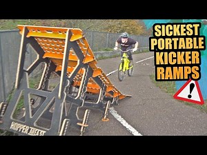RIDING FAST AND GOING BIG - SICKEST PORTABLE MTB KICKER RAMPS!