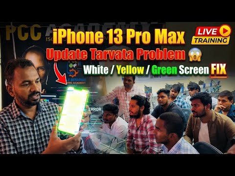 iPhone 13 Pro Max Update Tarvata White Screen 😱 Live Repair Fix | PCC Academy