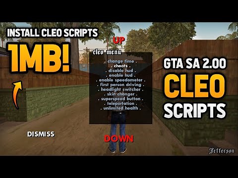 [1MB] Install CLEO Scripts Mod For GTA San Andreas 2.00 Android | Modding Master