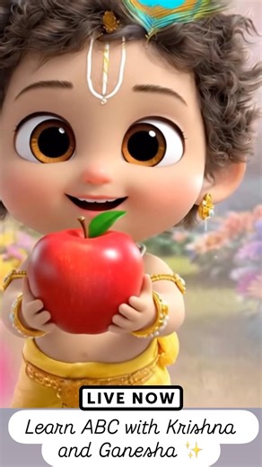 Learn ABC A–H with Krishna & Ganesha | #krishna #abcd #ganesha