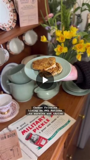 Cheese Frizzles Wartime Recipe. Living on WW2 Rations to survive, thrive and feel alive! RECIPE: Cheese Frizzles Ingredients 4 tablespoons medium or coarse oatmeal 2 tablespoons flour 4… | Carolyn Hyland