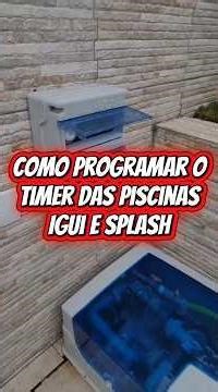 programando temporizador da IGUi e Splash piscinas. #pool #arquitetura #satisfying #piscinas #casa