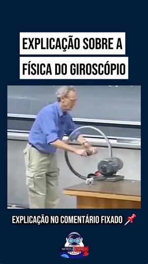 Explicação sobre a física do giroscópio 🔄 #astronomia #ciencia #fisica #curiosidades