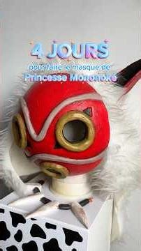 We make the Mononoke mask in 4 DAYS 😤 Day 1 the base | studio ghibli tutorial 🌱 #shortswithzita