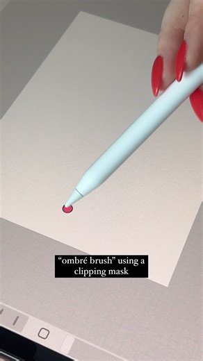 “Ombré brush” using a clipping mask in procreate #procreate #digitalart #lettering #handlettering | Brigid Carey