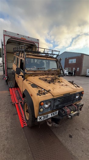 The 110 Camel Trophy Defender arrives at HQ. What a history this vehicle has! @camelrestoration www.tatc.us.com #4x4 #landrover #defender90 #defender110 #defender130 #landroverdefender90 #landroverdefender110 #jlr #countrylife #huntinglife #fishinglife #classiccars #landroverdefender130 #trucks #rover #v8 #landroverlife #onelifeliveit #landroverseries2a #landroverseries #landroverseries3lwb #ArtisanMade #Craftsmanship #landroverdefender #cameltrophy | Transatlantic Trading Company