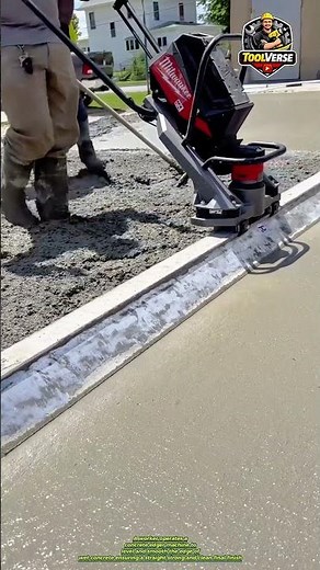 Precision Concrete Edge Finishing Using a Professional Concrete Edger Machine#worksite#concretetools