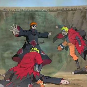 Naruto Gets Hit by Pain’s Almighty Push 💀🔥 #narutoshippuden #anime