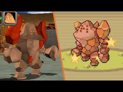 Shiny Regirock in Emerald after 2,248 Run Aways!