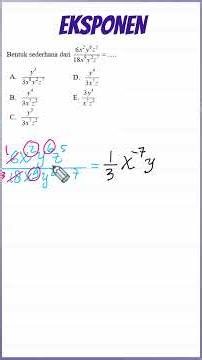 Soal Eksponen Ini Ternyata Gampang Banget #matematika #eksponen #edukasi