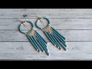 Seed Bead Hoop Earrings Tutorial