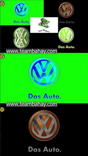 VOLKSWAGEN LOGO ANIMATION IN 3 SUPER PRETTY EFFECTS PART 76 #shorts #logo #volkswagen