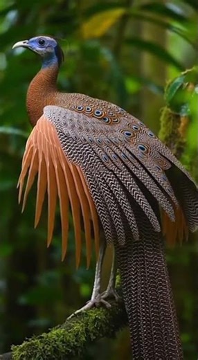 Great Argus Pheasant Calling in the Jungle | One of the Most Incredible Feather Patterns in Nature