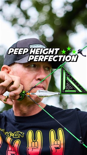 Has your peep height ever been in the absolute sweet spot on your bow? Well, here’s how you measure that peep height to ensure it’s perfect every single time regardless of axle lengths and brace heights. You have to draw your bow back and measure the distance between the center of the peep sight to the center of the arrow shaft. This MUST be done at full draw. This number is typically between 3.5-4”. These numbers may vary due to differences in axle to axle length, brace height or draw length. T