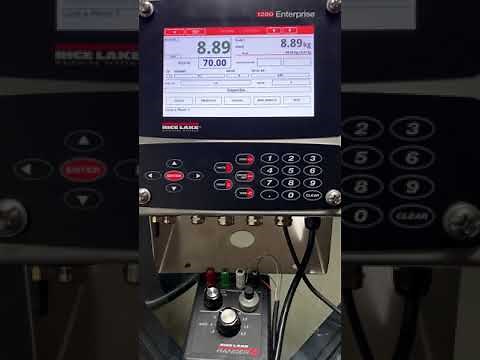 Calibración ricelake 1280