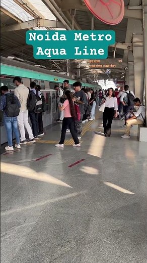 Noida Metro Aqua Line #noida #noidametro #metro #travel