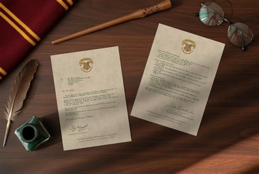 Harry Potter Themed Invitation Template: Hogwarts Acceptance Letter (5"x7" Digital Download) - Etsy Australia