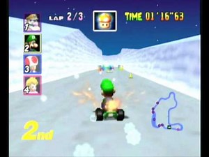 mario kart 64 frappe snowland