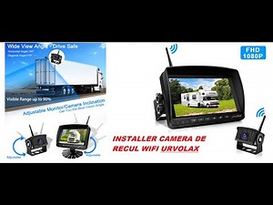 Install URVOLAX wifi reversing camera for motorhome truck and large vehicles