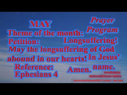 The longsuffering of God! - Prayer Program with new instrumental music! - English