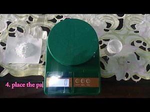 How to weigh powder with a digital scale