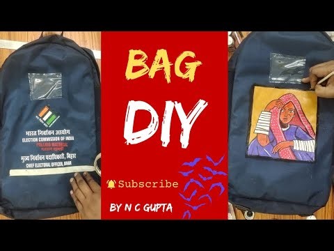 Fabric Bag Painting Tutorial | Simple & Creative DIY Design | Online Drawing Painting Class
