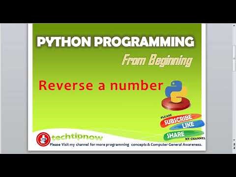 Program to reverse a number using while loop in python