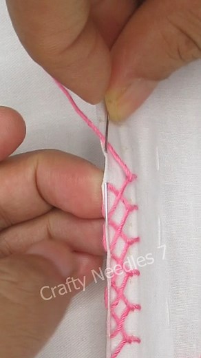 🔶🔶Outstanding💚 pink border design tutorial🔥 #fbreels #diy #useful #tutorial #relax #learning #border #reelsviral #satisfying #embroidery #everyone #content #cute #reels2024viral #popular #viralreelsfb #fypシ゚viral #fyp #support #facebookreels #foryou #shorts #viral #reels #trending #foryoupage #viralreels #viralvideo #reelsfb #reelsvideo | Crafty Needles 7