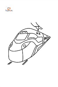 Train coloring page online - Download, Print, and Color Online!