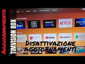 Timvision BOX Disattivare aggiornamenti automatici