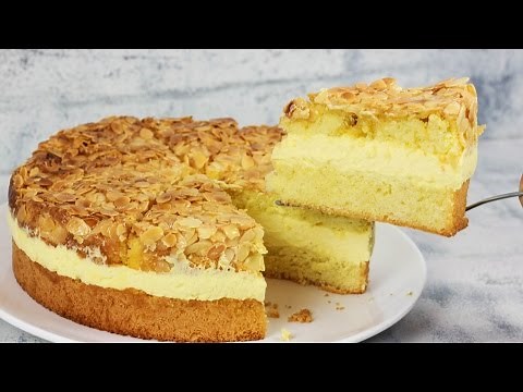 BESTES Bienenstich Rezept - Bienenstich Torte mit Vanillecreme