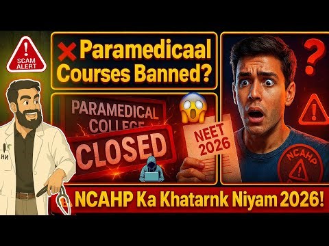 🚫 NCAHP New Rule 2026: Now NEET is not possible without Paramedical? Paramedical Banned Reality C...