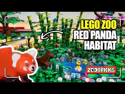 Creating a realistic Lego Red Panda habitat | Bamboo & building techniques