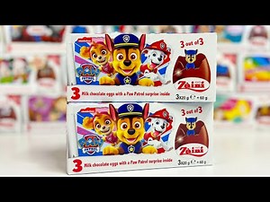#28【ASMR】Zaini Surprise Eggs Opening - Paw Patrol