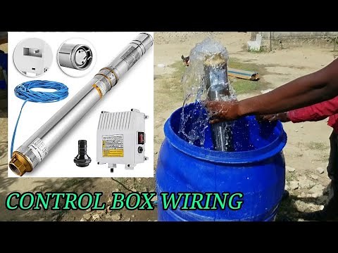 How to install submersible water pump to a control box wiring connection of a submersible pump