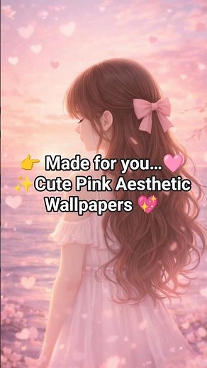 Cute Pink Aesthetic Wallpapers 💖 | Girl DP & Soft Vibes ✨ #shorts #wallpaper #cute #cutewallpaper