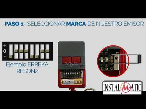 ✅Programación y configuración del mando garaje MTH2 de código fijo binario - trinario. Clemsa MTH2.