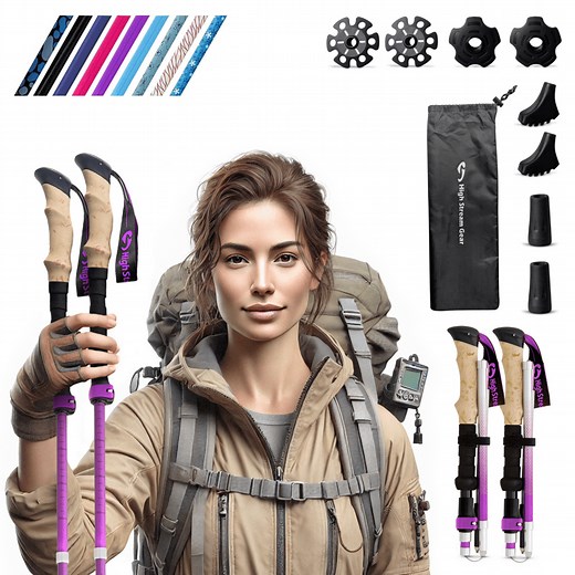 Walking Sticks for Men & Women - High Stream Gear