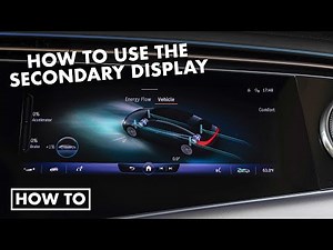 Mercedes-Benz EQS 450+ | How to use the secondary display