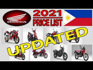 HONDA MOTORCYCLE PRICE LIST IN PHILIPPINES 2021 UPDATED
